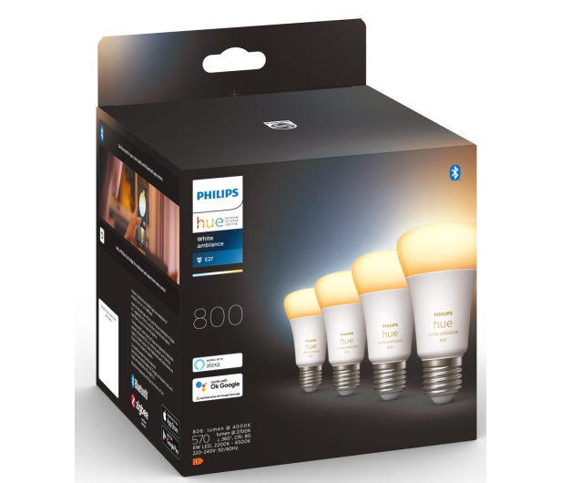Philips Hue White ambiance Inteligentna Żarówka 4xE27 800lm 8719514328280 - 709620 - zdjęcie 4
